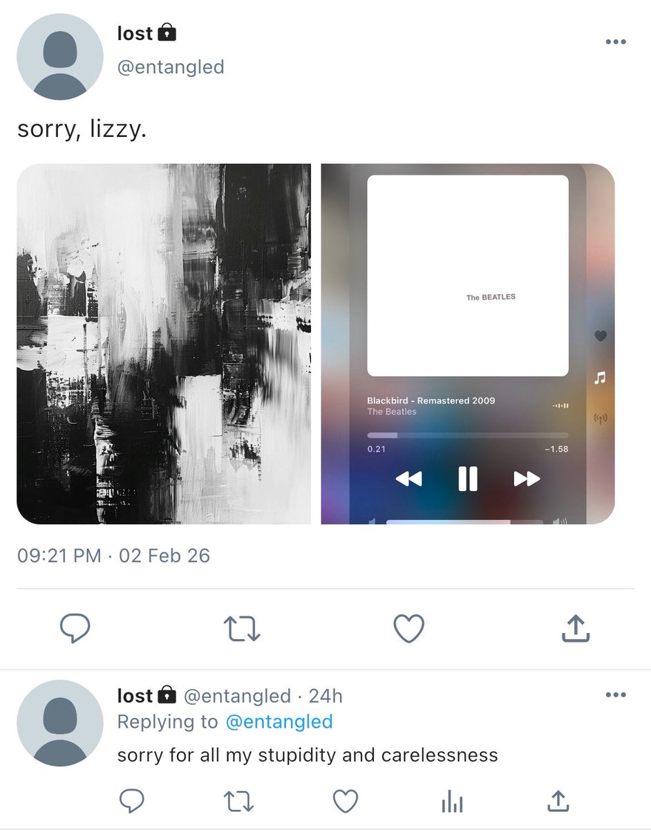 aivyforthv's tweet image. 394 — what she found: endless regret

*flashback