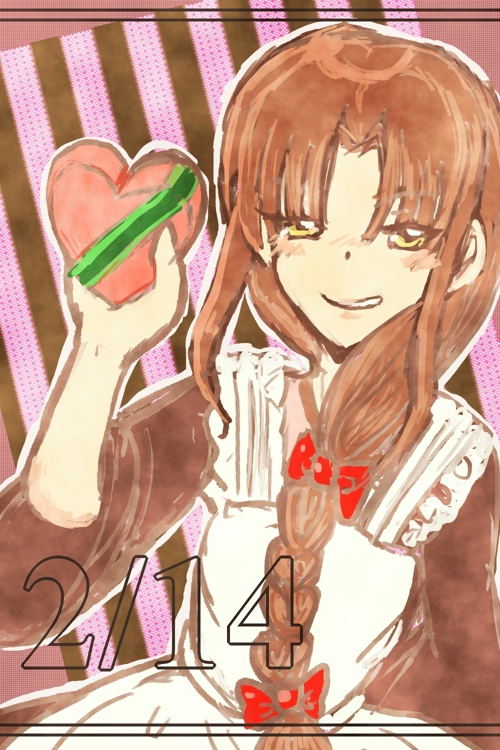 流星「ん。ほら、今年の分。そーいやさ、アンタからも光霰にいってやってよ！　あいつ、シーズンものの料理、全部作るつもりだったんだよ！！　このイベントはあたしたち女子が主役なんだから、ちょっとはわきまえなさいって……へ？　今年は手作りだって？　そ、そーよ？　ふふ、感謝しなさいよね！」