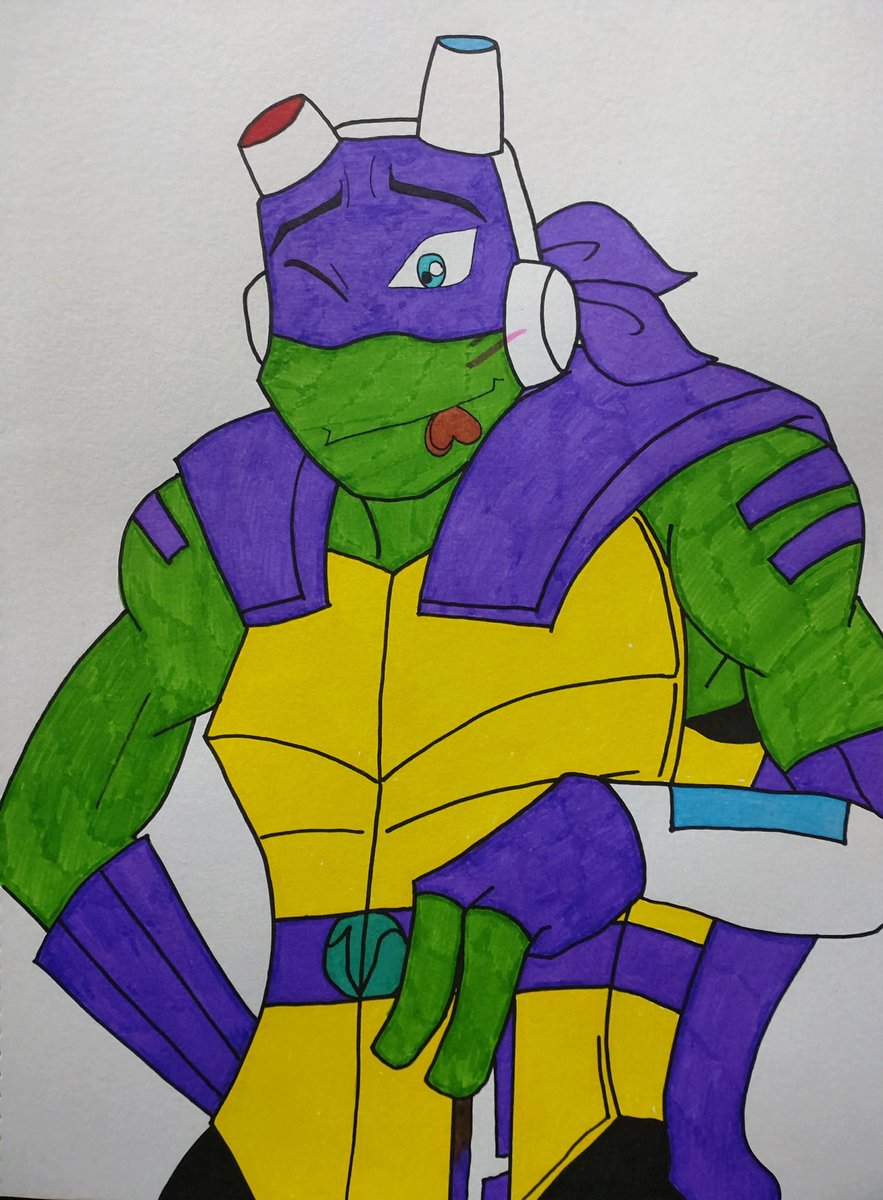 ハッピーバレンタイン💞デレてるライズドナテロを描きたくて💜
でも今思えばパステルカラーにしたらよかったなと😅
チョコ🍫口にくわえてる描写、可愛くて使わせて頂きました。推しの方すみません🙇