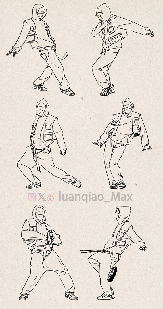 luanqiao_Max's tweet photo. Such a 2D body shape and dancing skills
It's hard to resist the urge to sketch after years of not doing it 
I drew the whole song.  I really like him
#ENHYPEN 2025 Golden Disc Awards Performance Practice Part 2. #Moonstruck #ni_ki #니키 #西村力  #enhypen #kpop https://t.co/FAwYaVIdyf