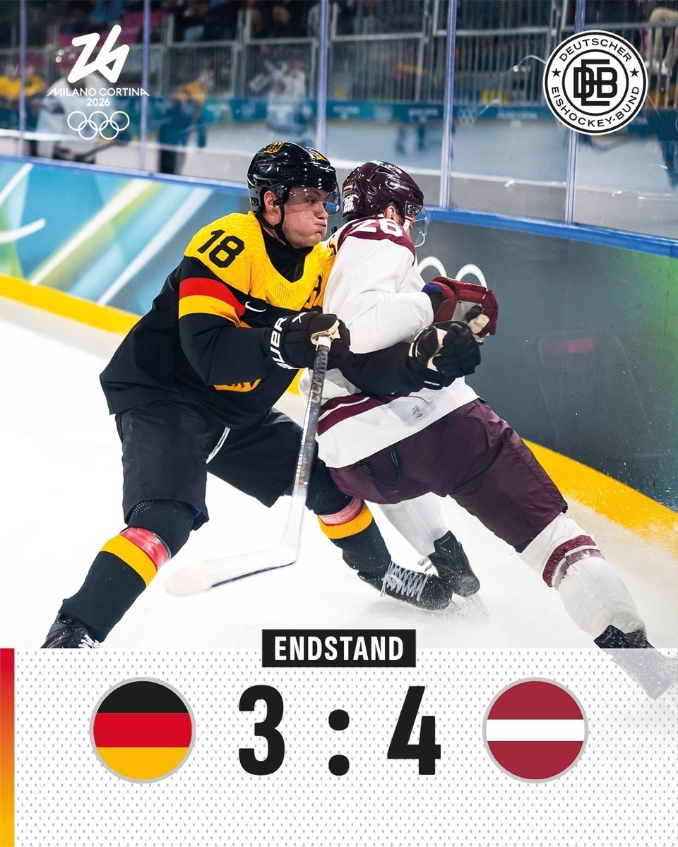 deb_teams's tweet image. Unser Männer-Team hat das zweite Vorrundenspiel verloren. Reichel traf zur Führung, nach dem Ausgleich legte Kälble wieder vor. Die Letten drehten das Spiel, Stützle erzielte zwar noch den Anschlusstreffer, aber am Ende muss sich das Team geschlagen geben.

#TeamD #GERDEN