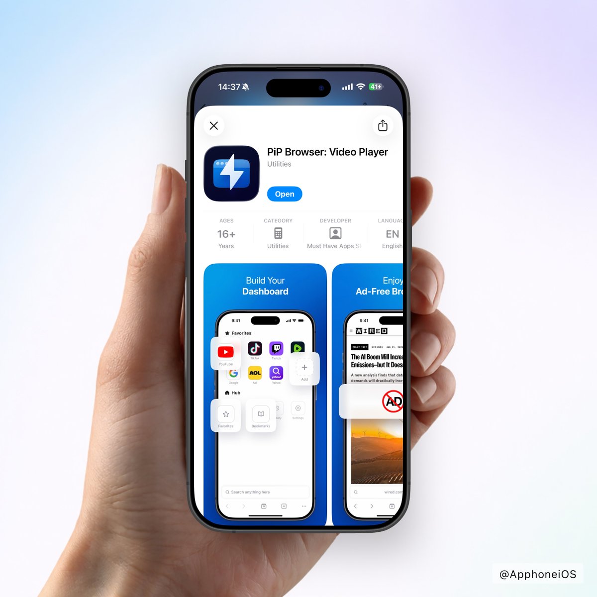 Apphone iOS tweet media