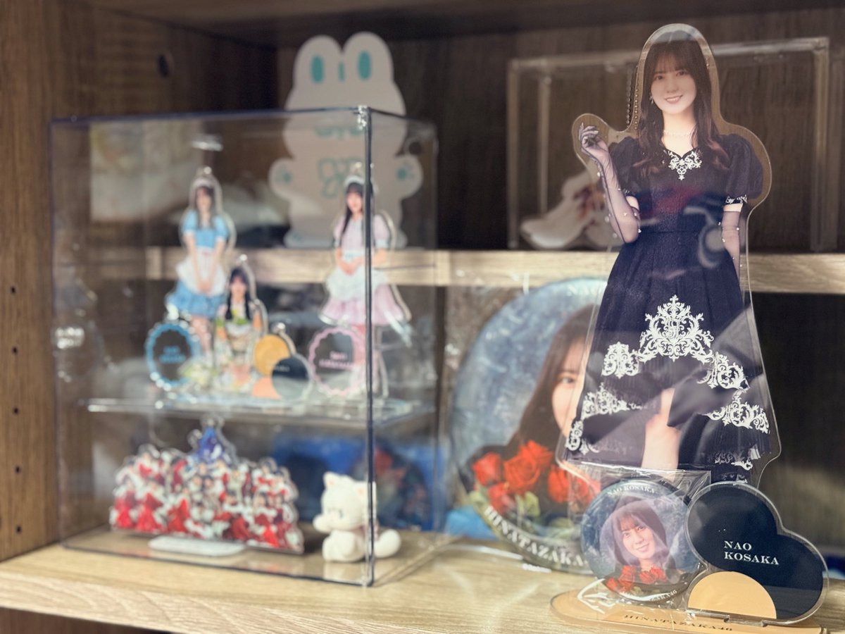 グッズだいぶ整理できた気がする❕ やっぱりビッグアクスタ、めちゃ