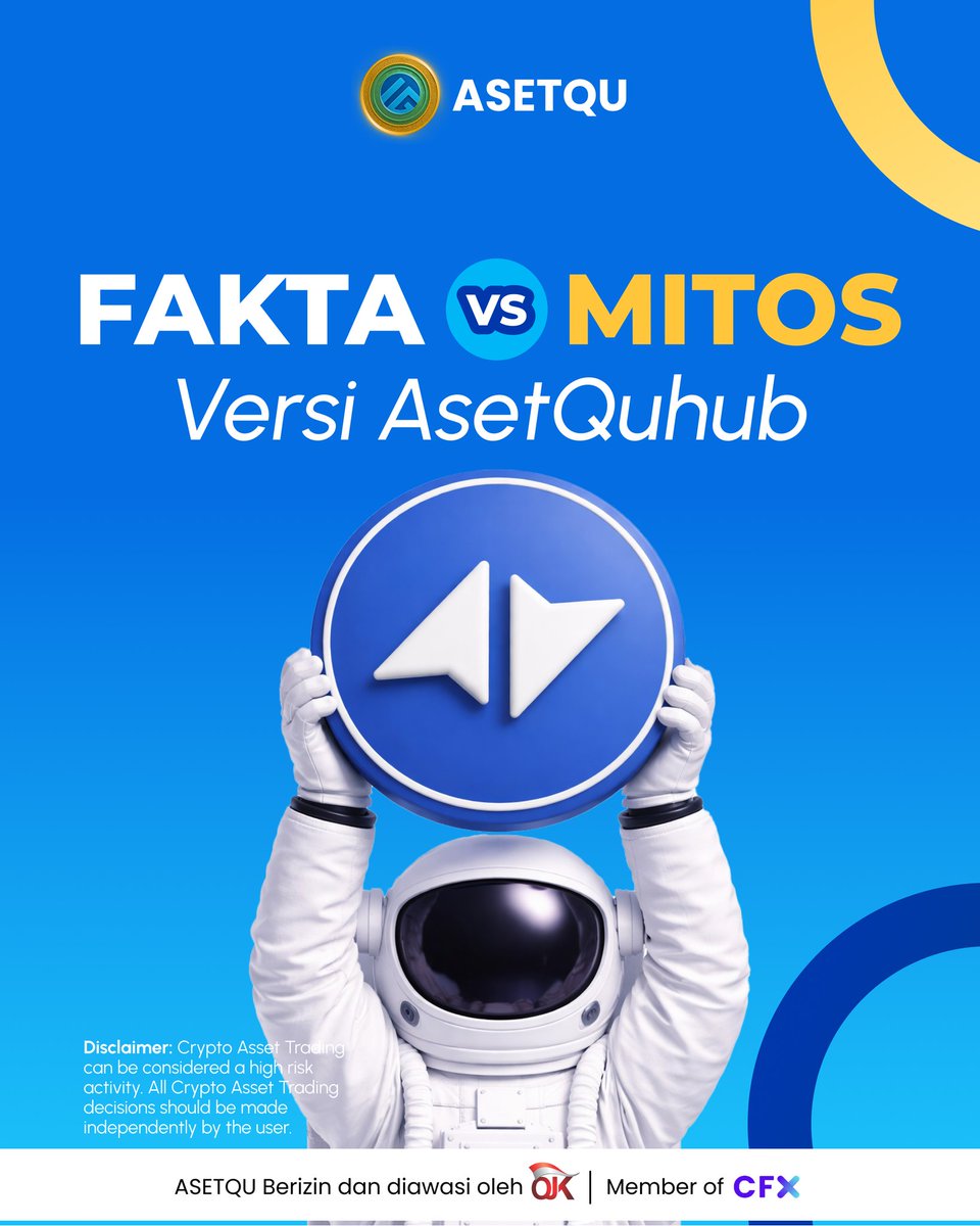Halo Asetra 👋🏻🥳
Ini dia mitos vs fakta versi AsetQuhub! 

😱 MITOS
Properti cuma untuk yang punya modal besar.

🤩 FAKTA
Di AsetQuhub, akses dibuat lebih fleksibel lewat sistem token &amp; redeem.

😱 MITOS
Sistem properti itu ribet dan tidak transparan.

🤩 FAKTA
AsetQuhub berjalan