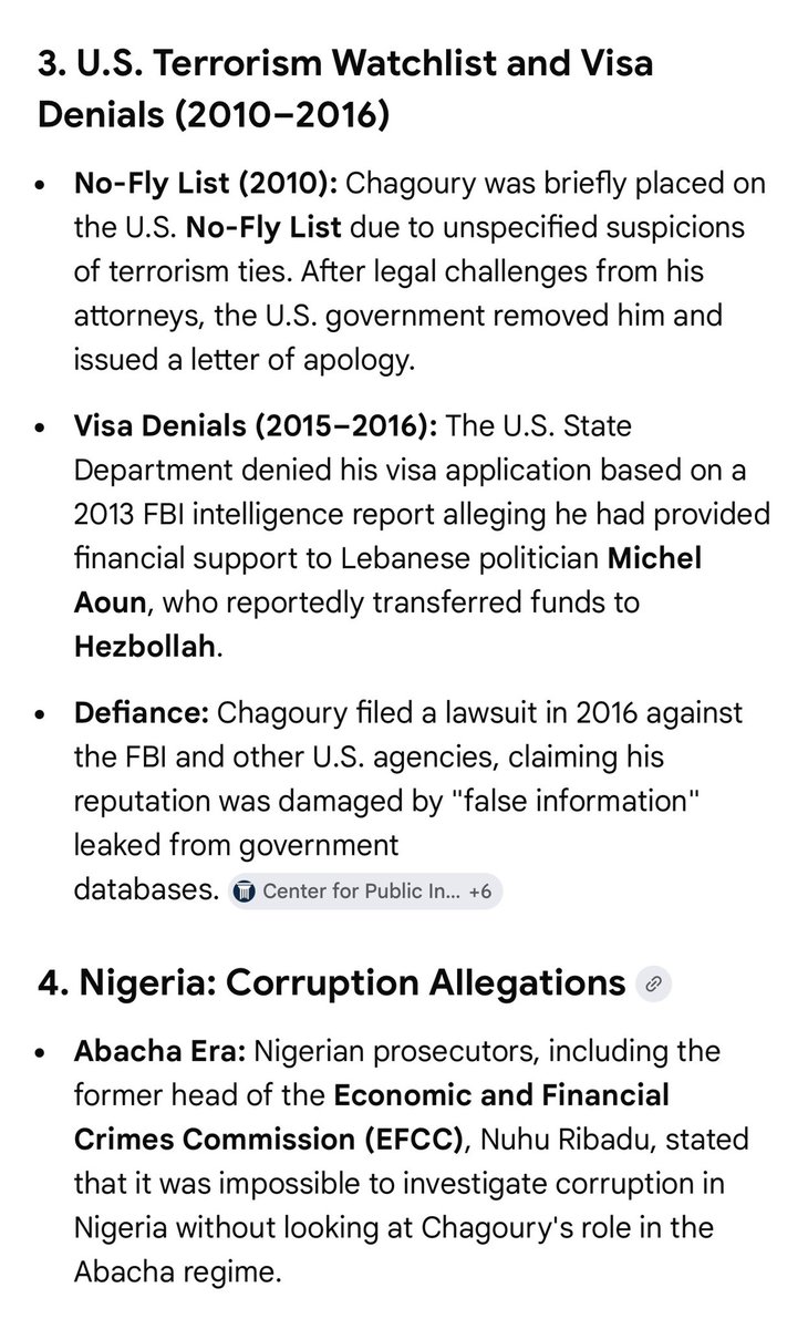 Oh look! Chagoury has been in the news for as long as anyone can remember.

Gilbert Chagoury is a billionaire businessman who has been involved in several controversies, including a 2000 Swiss conviction for money laundering (later expunged), and a 2019 settlement with the U.S.