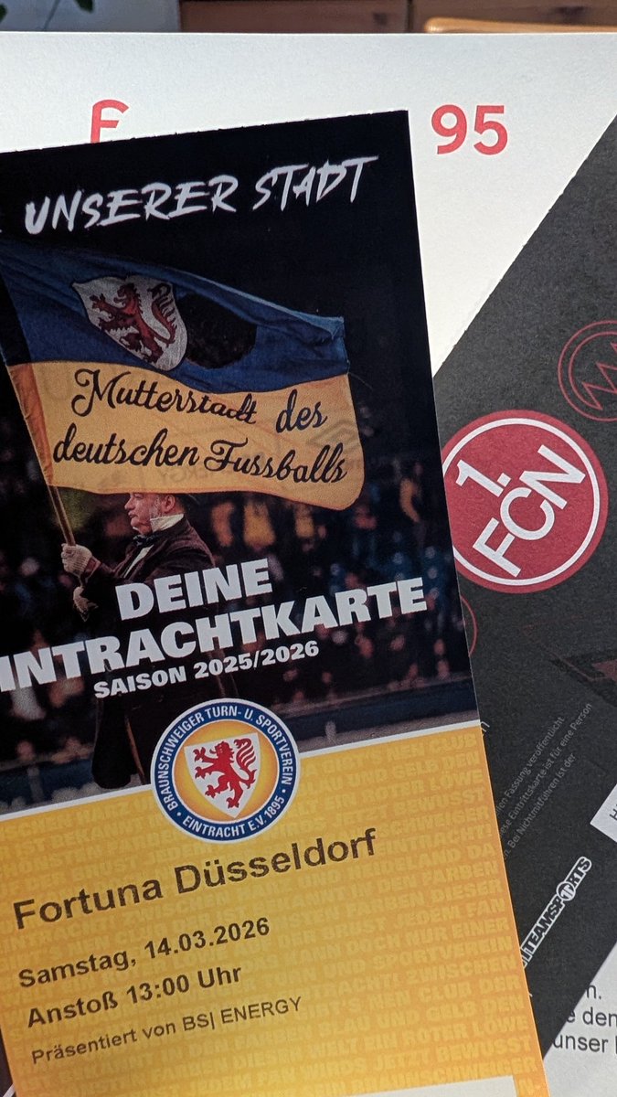 2x Hardticket 
#esbf95 #fcnf95