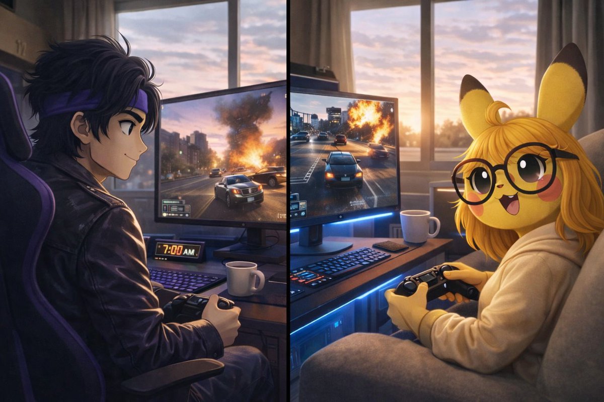 Amigos, otro día desvelándonos con Magalie y los Reapers ☠️🔥 jeje 🌅
7:00 AM y nosotros todavía en Los Santos 💀😂
¿Quién más se desvela así?
Si tienen GTA V en PS5 cáiganle, los invito 🎮🔥
#GTAVOnline #PS5Gaming #Reapers #GamerLife #Desvelados