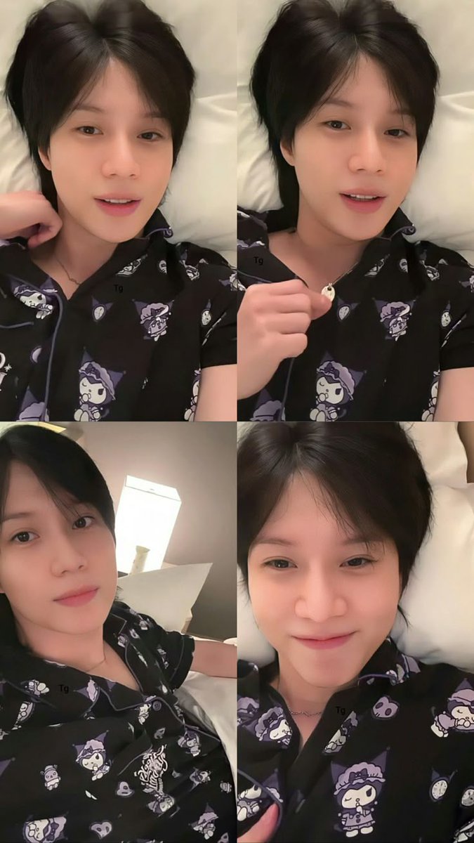 왕귀여운 잠옷 입고 쫑알쫑알 온갖얘기 해준날.
이날의 캡쳐가 프사인데🤭🤭 
부끄럽거나 웃을때 입 가리는  태민이가 귀여워서.
지금은 부담감과 고민이 많은 시기일거야.
언젠가 또 마음이 편해질때, 아무 얘기나 하러 와준다면 고마울거야. 뭘 먹었고 뭘 봤고 꿍댕이가 뭐 했는지 그런거 말이지.