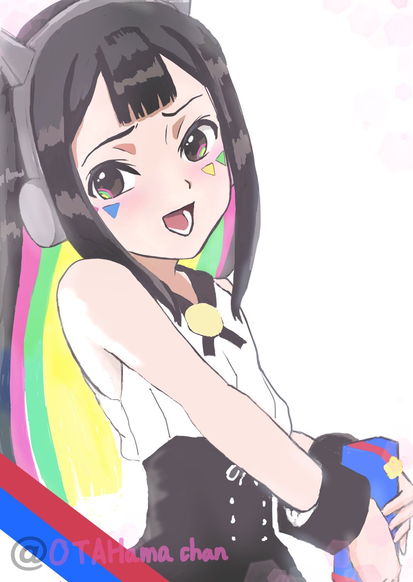 『ファンに配ったついでってやつなんだけどね

　･･･ボクのチョコいる？』

#ベイブレードX #七色マルチ