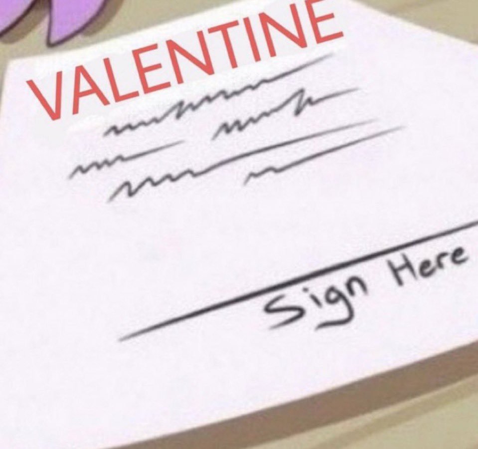 "Sooooo who's gonna be my Valentine today~?"