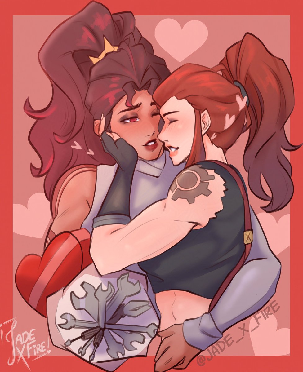 Happy Valentine's Day!! 🛡️⚔️🧡❤️

#SwordXShield #vendetta #brigitte #Overwatch2 #Overwatch2Fanart