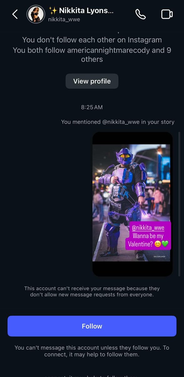 .<a href="/nikkita_wwe/">Nikkita Lyons</a>. My bro Googz is funny as hell and such a sweetheart. It was worth a shot. Surprise him. 🤣

instagram.com/p/DQW2zSMEUQC/…