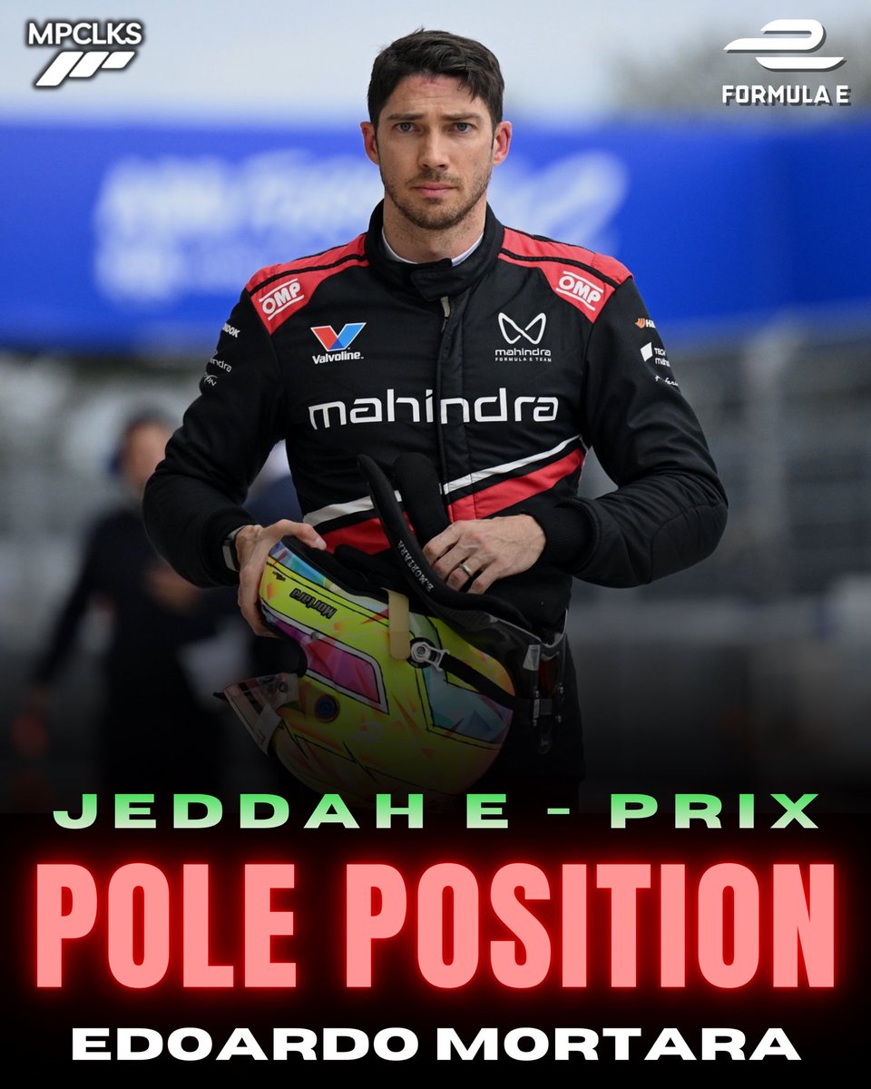 MotorspoClicks's tweet image. 🇨🇭Edoardo Mortara makes it two out of two pole positions this weekend!

Another first place start for Mahindra as the Swiss driver beats Jake Dennis in the final 🔥

#Formulae #Mahindra #Mortara