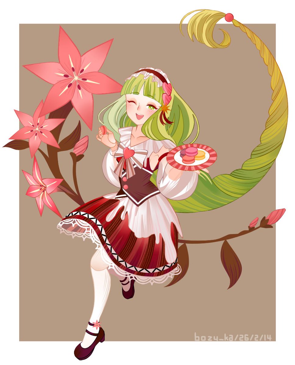 #AFKFebruaryChallenge #AFKArena
バレンタイン風フレイラ💚