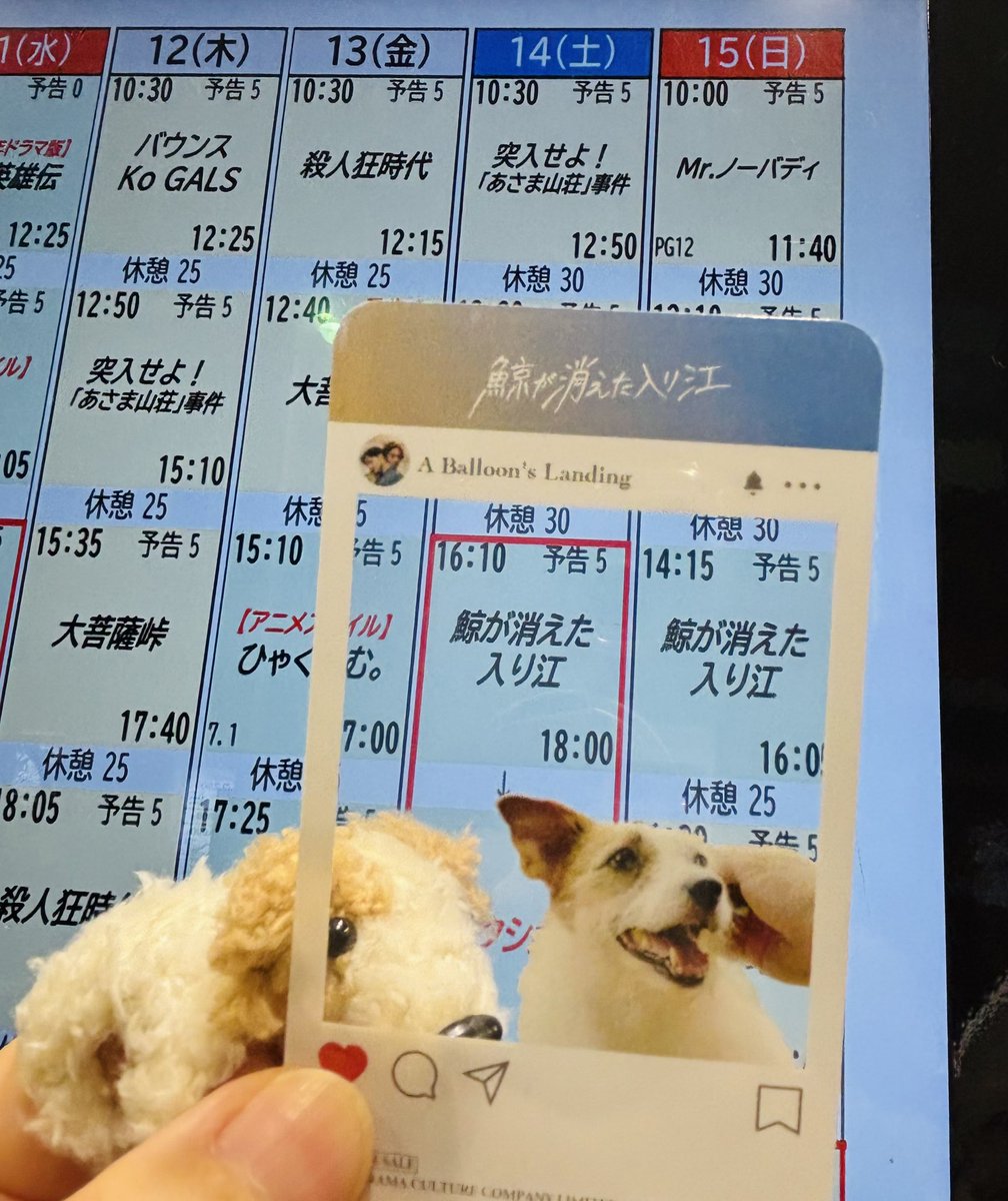 鯨が消えた入り江🐳22回目
新文芸坐さんでのトーク付き上映に参加してきました。エンジェル・テン監督のメッセージを聴けて、見る前から感極まっていました。もっとたくさんの方が見られる形にしてくださったらうれしいです🥹
公式さんの🐳愛が詰まったBlu-ray、早く我が家にもやってきてーー💨