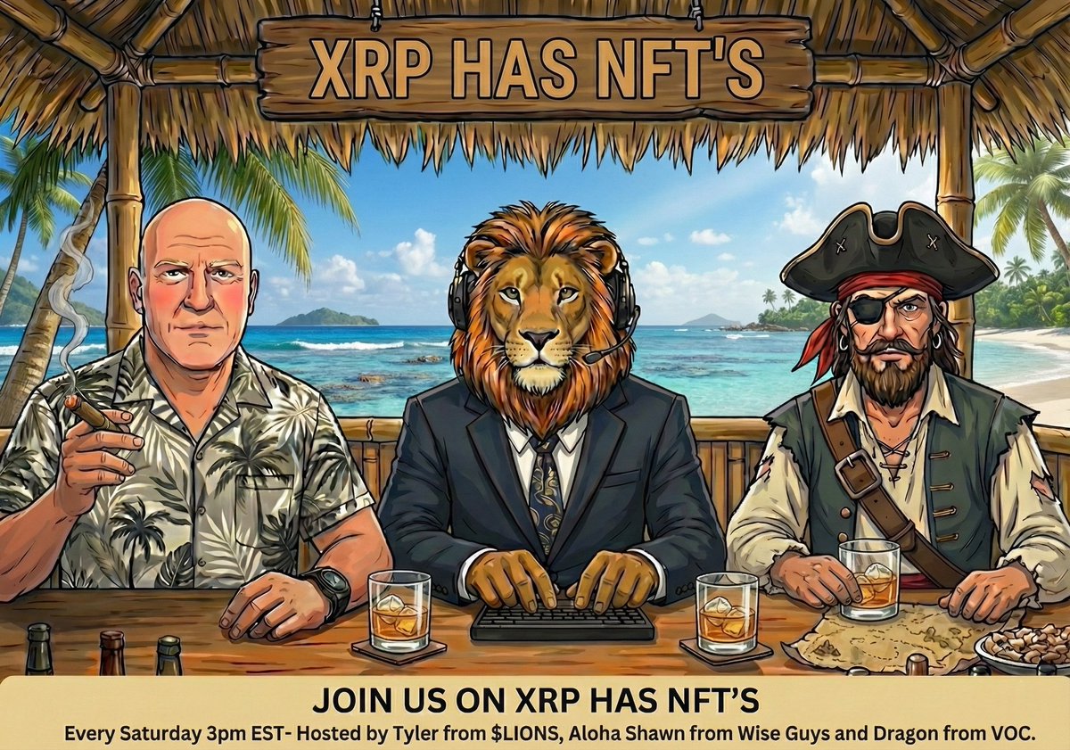🚨 XRP Has NFT's 🚨
⏰ 3:00pm EST
🗓 Every Saturday
👉 Win Free Giveaways just like and share the space

This Week We Discuss.
1. <a href="/XDegentz/">X-Degentz</a> Live NFT Mint with Ongoing Perpetual Rewards from <a href="/_OpulenceX/">OpulenceX</a> 💰 

2. <a href="/THE_SPY_PROJECT/">SPY</a> Insights from <a href="/MWombarra/">DigiX</a> and upcoming mint 👀