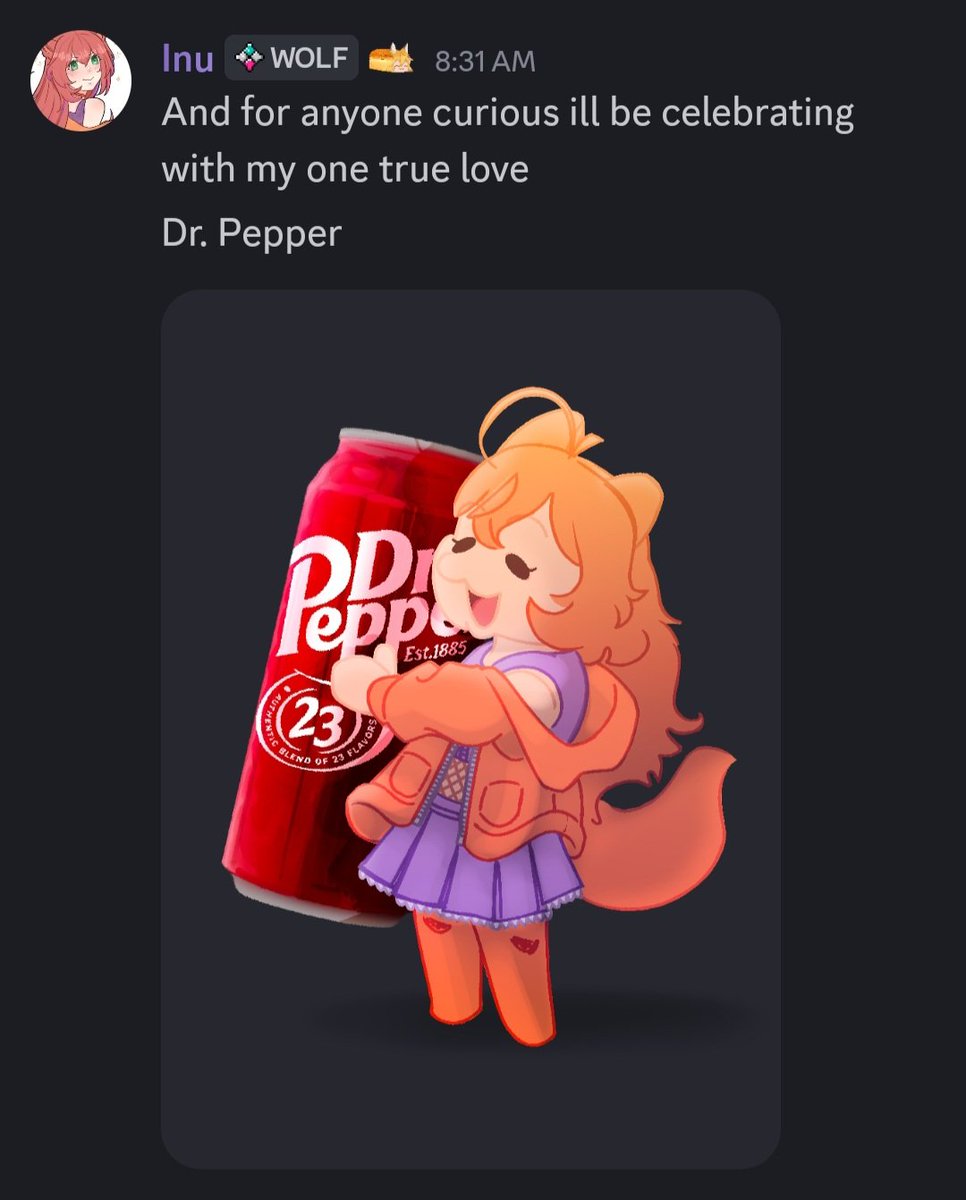 InuOfTheNet's tweet image. Happy valentine's day! 
#vtuber #vtubers #drpepper @drpepper