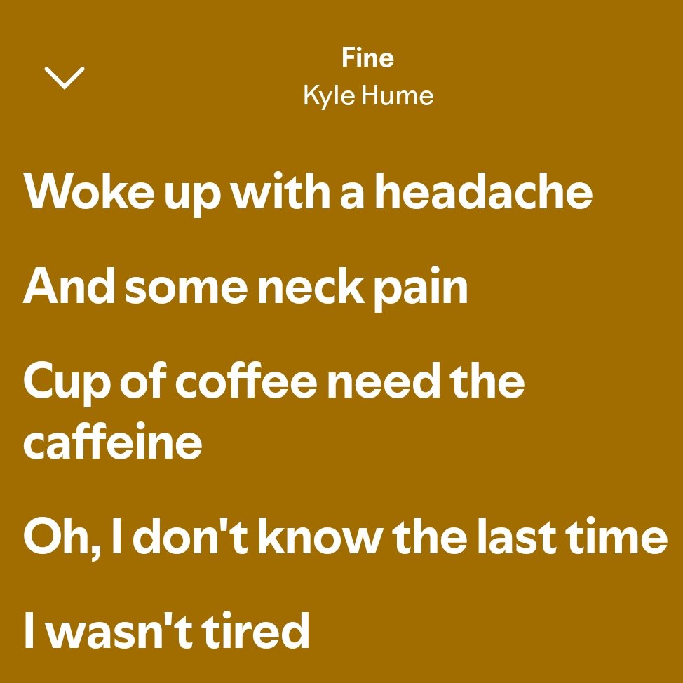 Really relate to this song 😴