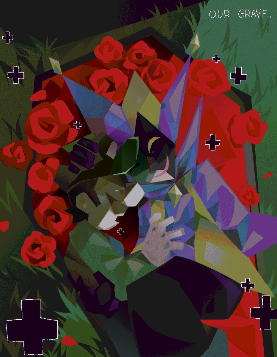 dimgih's tweet photo. Happy Valentine’s Day! #Dimentio #Luigi https://t.co/oeHBKUIzD4