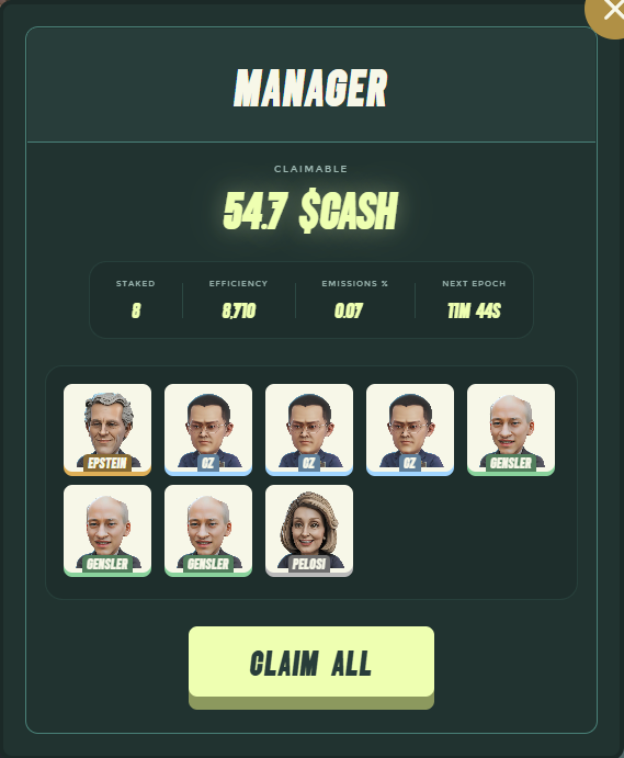 I'm currently earning 18 $CASH every 15 minutes in <a href="/cashcitydotfun/">Cash City</a> 

At this rate I'm going to ROI my investment in only 3 days! Looks awesome ngl 

If you wanna try your luck and join, I got an invite code for you - 1LGM-JCVY 

cashcity.fun