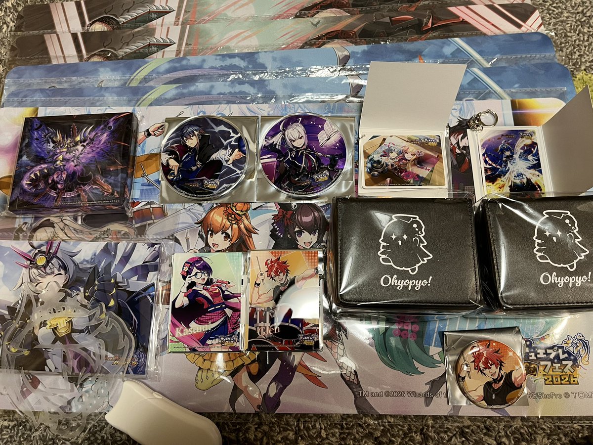 デュエプレフェス戦利品まとめ、スリーブ買いすぎたな