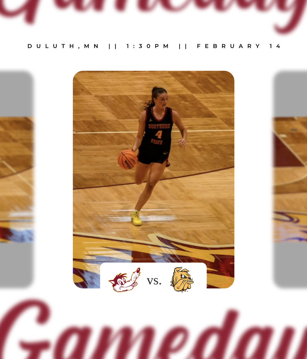nsuwolves_wbb's tweet image. It’s GAMEDAY🤟🐺

@nsuwolves_wbb 🆚 Minnesota Duluth

⏰ 1:30 PM
📍Duluth, MN

📺📊nsicnetwork.com/nsuwolves/

#GoWolves🐺 | #maroonNgold🐾