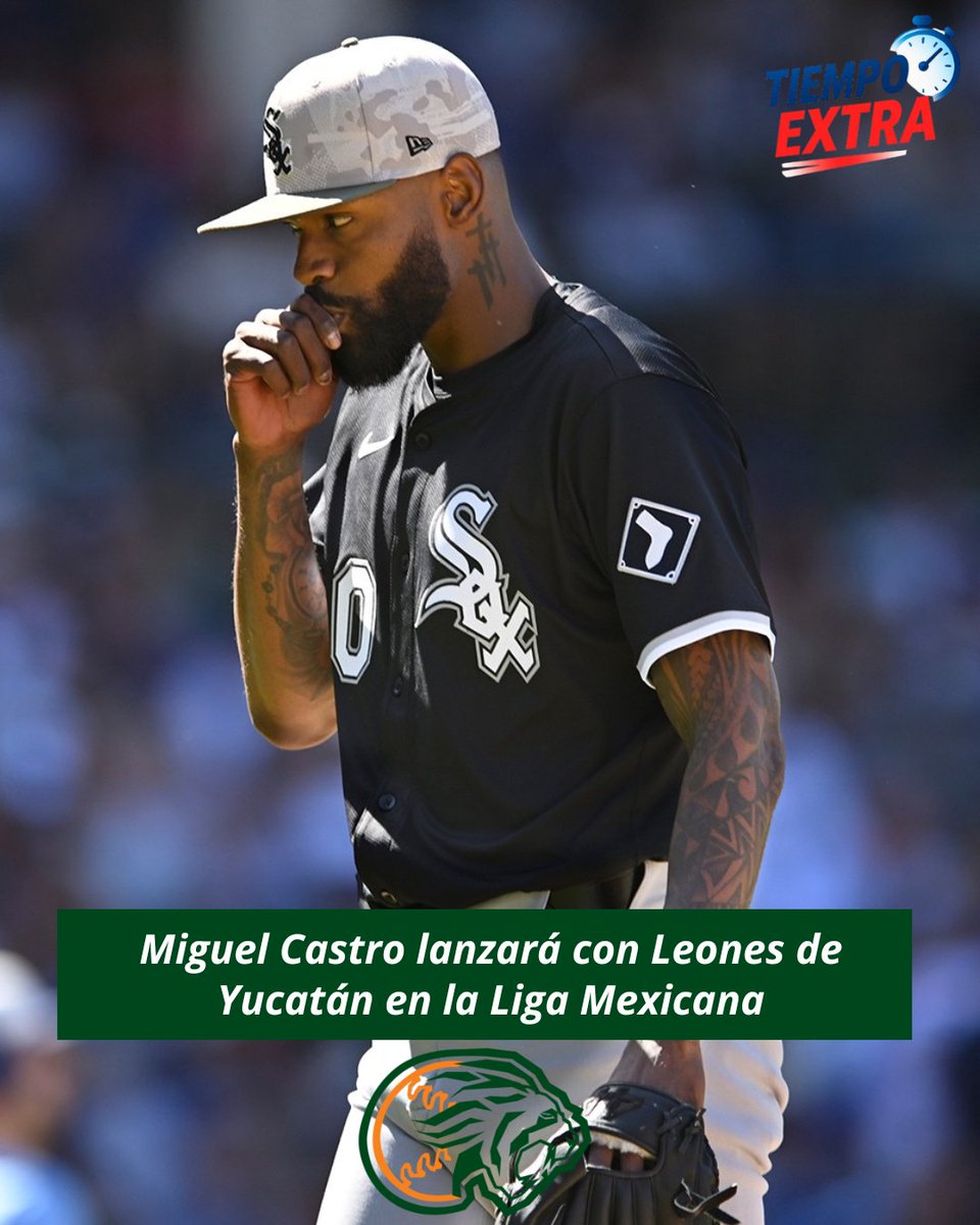 ¡EL "BRAZO DE GOMA" LLEGA A LA SELVA! 🇩🇴⚾️🦁

Los <a href="/leonesdeyucatan/">Leones de Yucatán</a> anuncian la firma del relevista dominicano Miguel Castro para la temporada 2026

◽️ 11 temporadas de experiencia en MLB
◽️ Lanzó el verano pasado con los White Sox. 🏟️

#TiempoExtraRD #LMB #LeonesDeYucatán