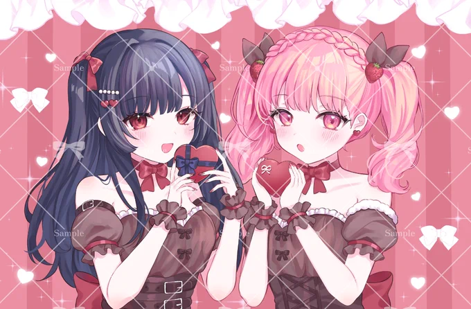 お仕事 バレンタインイラスト描かせて頂きました ーーーーーーーーーーーーー
