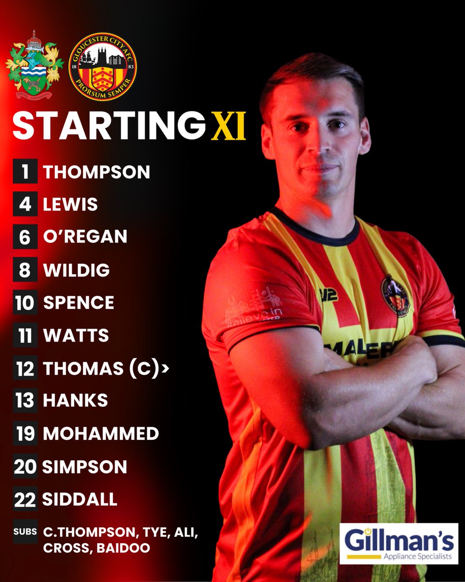 Today's team to face Chertsey in Surrey🐯

💪KT takes the armband
💛Ali and Cross make the bench
🐅Callum Tye comes up from the u18's

📻gcafcofficial.mixlr.com/events/4853297

#GCAFC