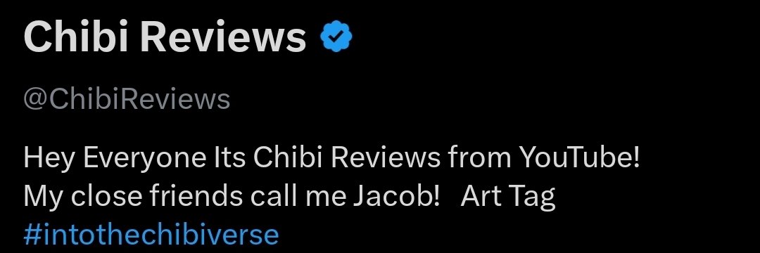 YzalAash's tweet photo. @ChibiReviews update your bio as well. they aint calling you Jacob anymore https://t.co/OLDzepI5I6