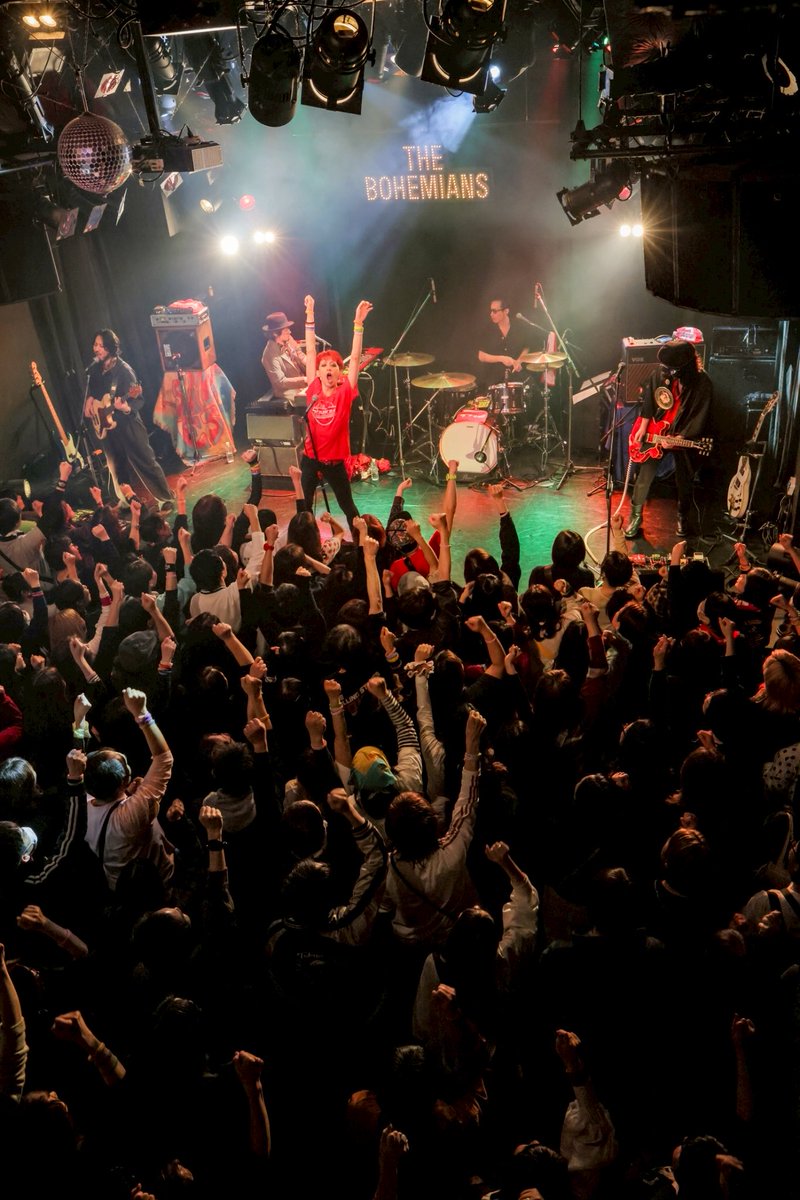 ItsTHEBOHEMIANS's tweet photo. BEST OF THE BOHEMIANS TOUR 2026、初日高円寺HIGH終了

約５ヶ月ぶりのライブ
🎤🎸🎸🎹🥁
ご来場の皆さまありがとうございました！！

次は2/21仙台ロッカテリアでお待ちしております。

写真：柴田恵理 https://t.co/ZHBf3NHPJ4