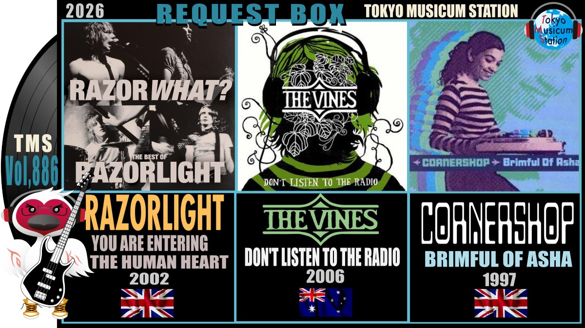 tokyomusicum's tweet photo. TMS886心のモヤモヤを無くす音楽Ⅱ⋋(ˊᗜˋ)⋌
大丈夫,もっと良くなる
#Razorlight You Are Entering The Human Heart
自分の耳で音楽を選ぶ
#TheVines Don't Listen To The Radio
45回転Recordに希望溢れてる
#Cornershop Brimful Of Asha
Rec #GeorgeKranz Din Daa Daa
#TMS▶https://t.co/CbhowuPOFG https://t.co/x3ziuJnmXb
