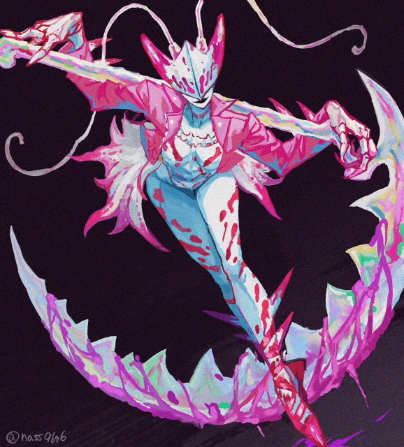 nass9696's tweet photo. Orchid Mantis Executioner🌸
＃oc https://t.co/02yuScowwl