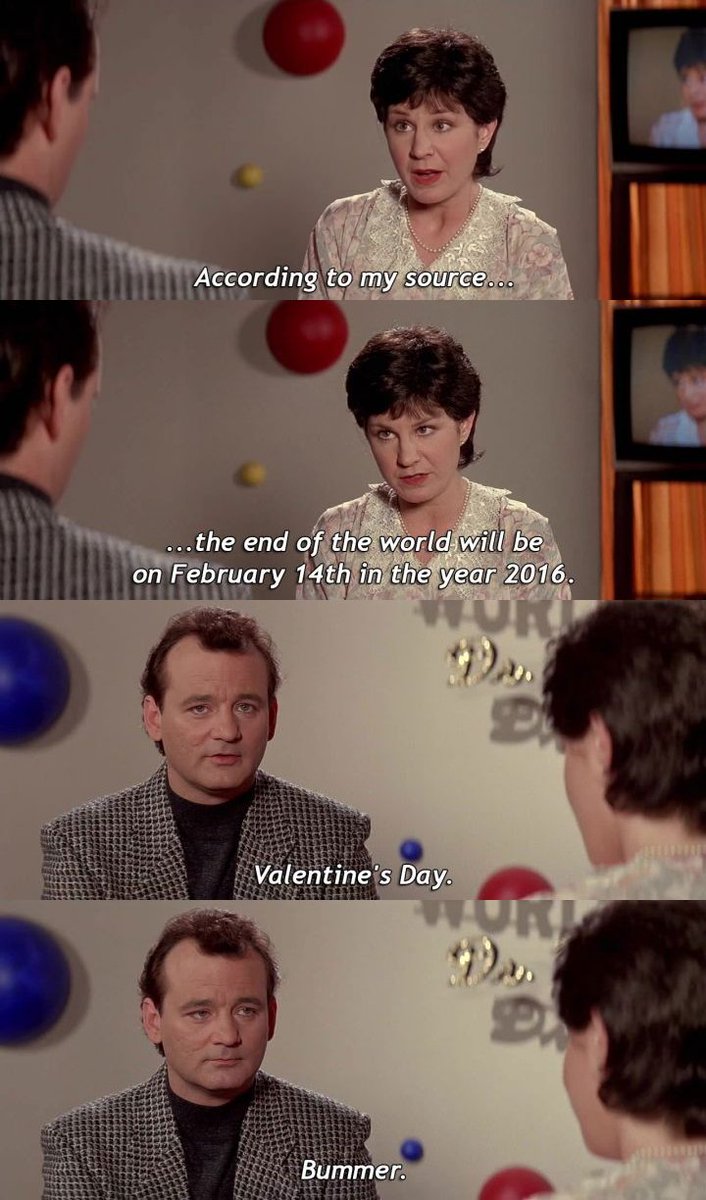 CineCalendar's tweet photo. Feb 14th 2016 - Despite Elaine's prediction on Peter Venkman's show "The World of the Psychic", about the world ending after her alleged encounter with an alien at the Paramus Holiday Inn, life continued as usual.

📽️📅 Ghostbusters II (1989) https://t.co/Aluk1O1QjK