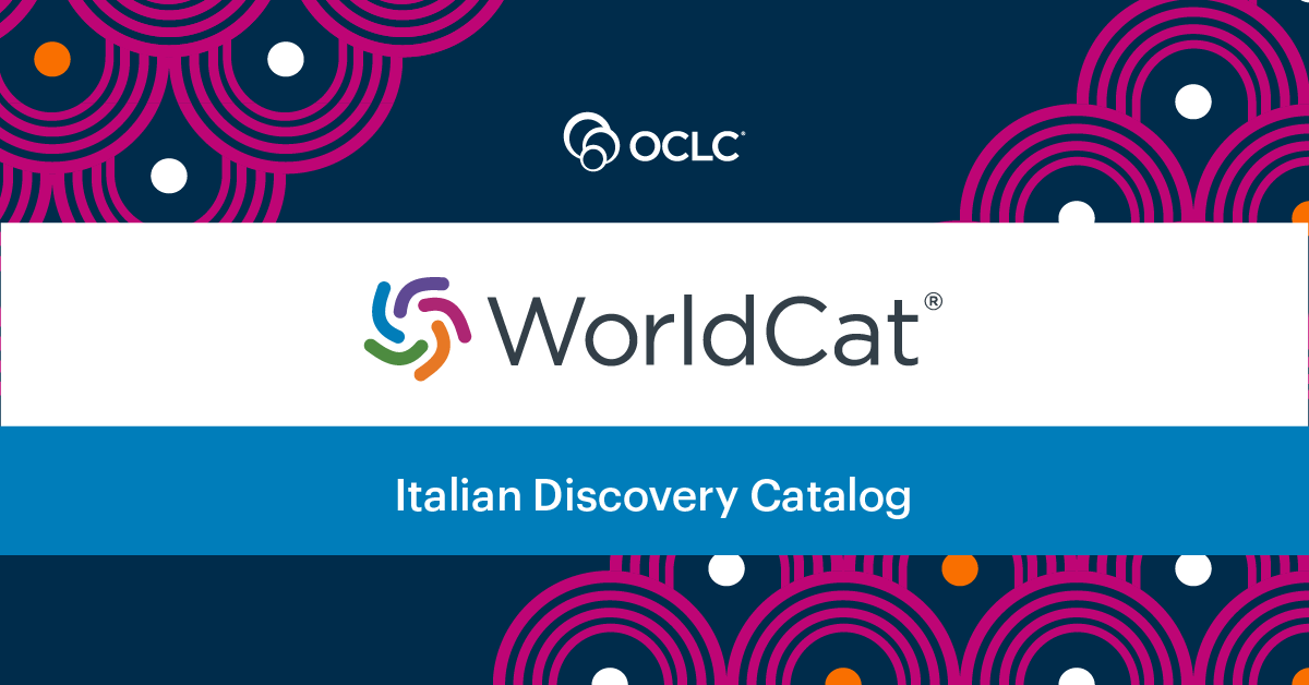 OCLC's tweet photo. The Italian Discovery Catalog currently provides more than 16 million records representing 31 million items held by Italian libraries, and it continues to grow.
➡️ Read more: https://t.co/vXsCDG5NgZ 🧵 3/3 #OCLCit #OCLCnews https://t.co/MSxRHot8Pi