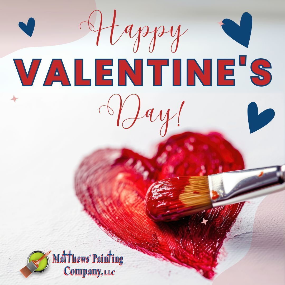 MatthewsPaint's tweet photo. “We love because He first loved us.” — 1 John 4:19

Happy Valentine’s Day from all of us at Matthews’ Painting Company. 💙 

#Valentine #Love #ValentinesDay #MatthewsPaintingCompany https://t.co/8pfkxg6VWA