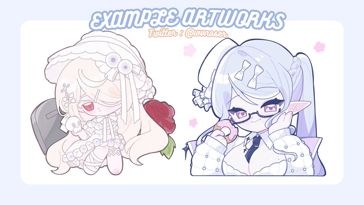 ✦ รายละเอียด Commission ✦

- เซนเปิดรับงานเป็นรอบ จำกัดรอบละ 2 คิวเท่านั้น สอบถามคิว - จองคิวล่วงหน้า DM หลังไมค์ได้ครับ
- อื่น ๆ สามารถทักมาสอบถามได้ตลอดครับ
- คาร์ดีไซน์เพิ่มเติมในเมนชั่นครับ 

✦ เช็คคิวกดลิงก์บนไบโอครับ ✦