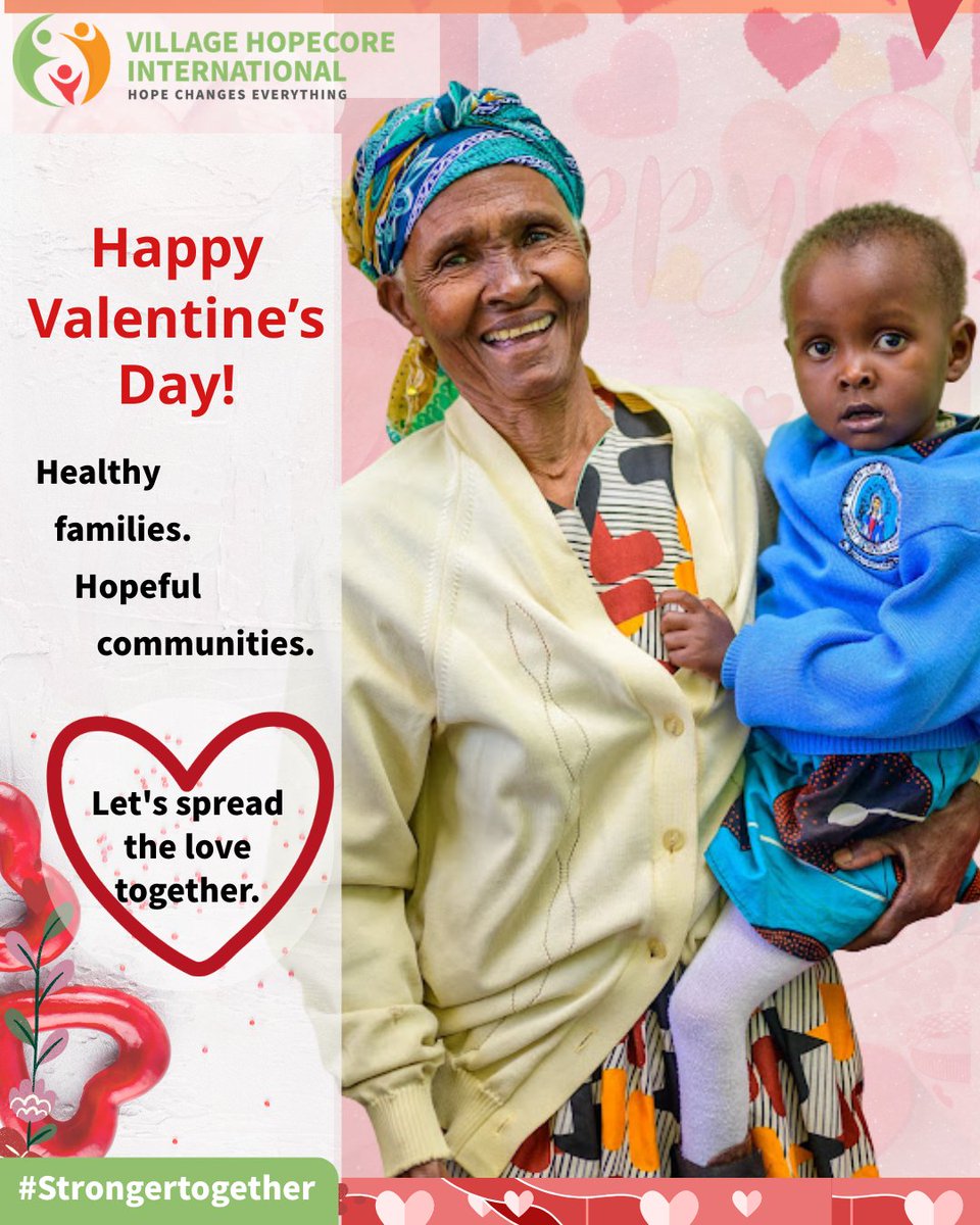 Happy Valentine’s Day! 
At Village HopeCore International, we believe the most powerful love is intentional — the kind that shows up every day in our clinics, schools, and communities we serve.
#StrongerTogether #HopeCoreImpact #HappyValentinesDay #LoveInAction #ShareTheLove