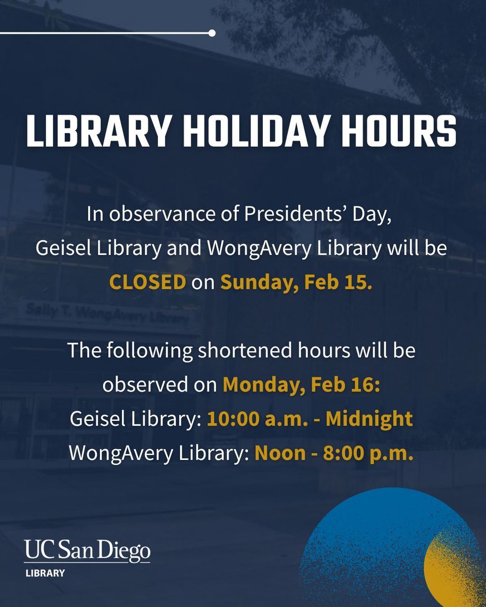 UC San Diego Library tweet media