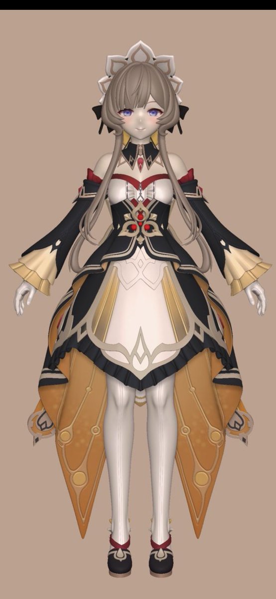 サンドローネのパーツがひと通り出来た。 本多さんの原神配信見ながら