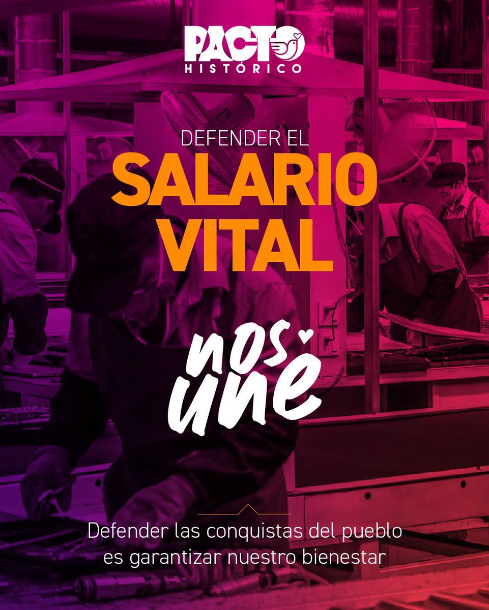 ¡Vamos a defender el salario mínimo vital! 💪

El salario mínimo vital es un derecho fundamental para vivir con dignidad. En Colombia, el presidente Gustavo Petro ha propuesto un aumento del 23,7% para 2026, llegando a $1.750.905, con un auxilio de transporte de $249.095,