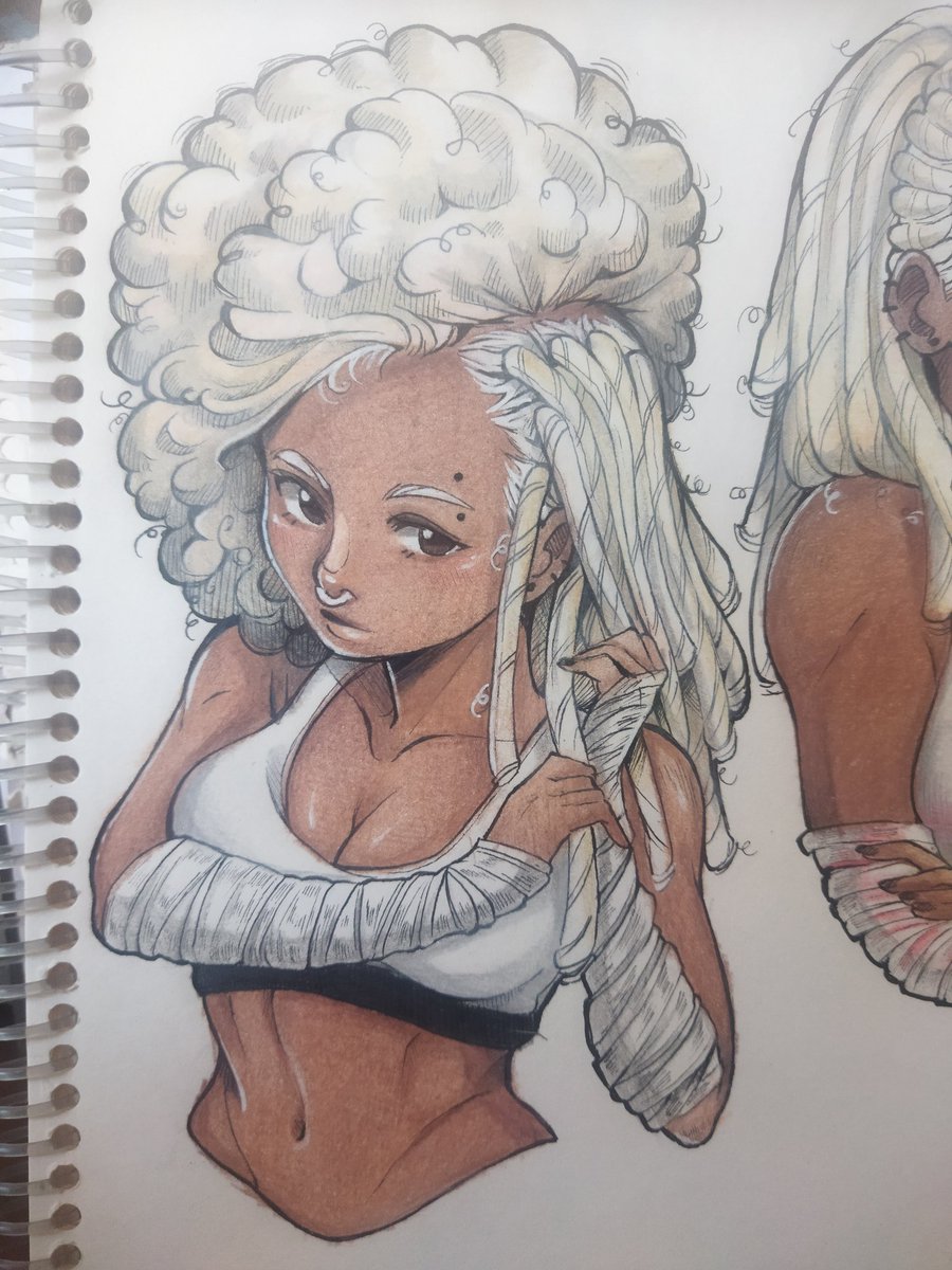 NubiaRebeca211's tweet image. A kemi fazendo tranças em si mesma 
Colorido de lápis ✏️ 

#HEXATOMBE #OrdemPanormal