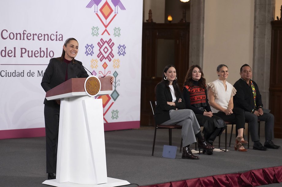 Presidenta <a href="/Claudiashein/">Claudia Sheinbaum Pardo</a> anuncia iniciativas de ley para fomentar el cine nacional y reforma para proteger el trabajo de actores de doblaje ante la IA

diariomomento.com/presidenta-anu…