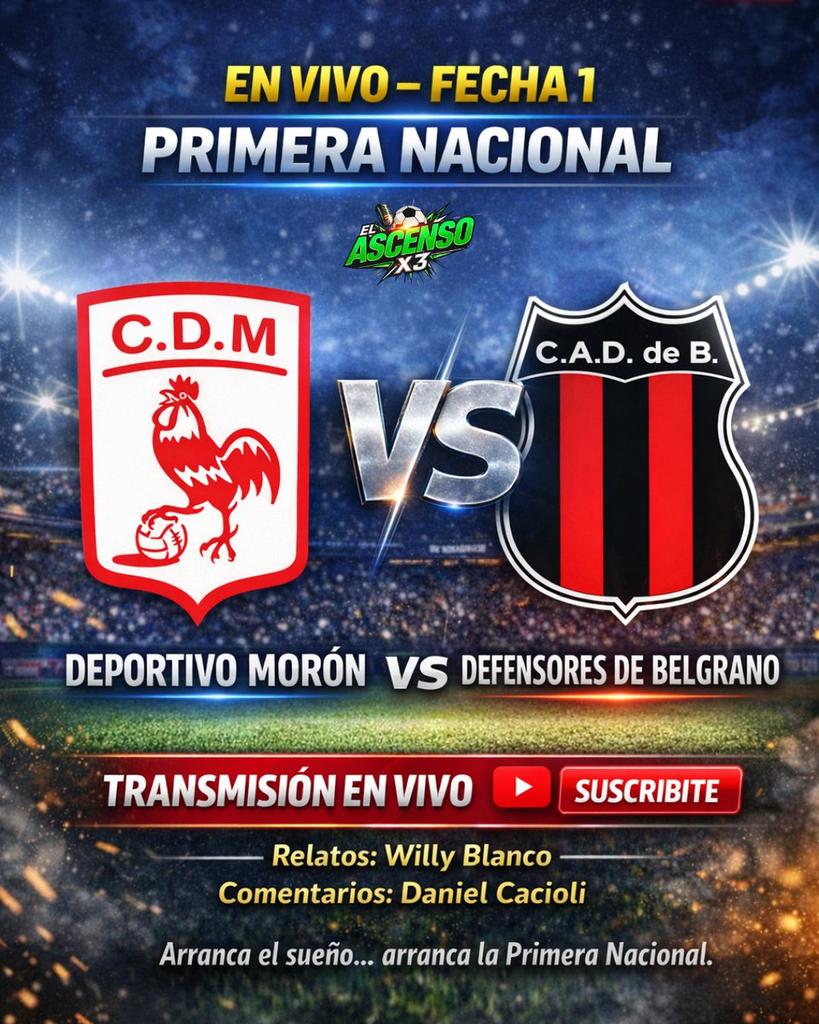 POR AM 650 Y WN NUESTRO CANAL DE YOUTUBE,  ASCENSO X 3