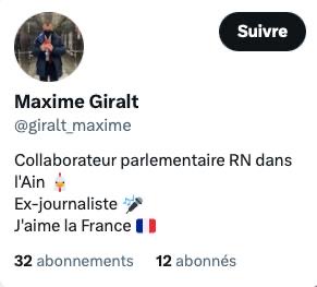 Alors que la condamnation de la violence devrait être unanime, un collaborateur du député RN Jérôme Buisson appelle au meurtre de militantes et députées insoumises.

J’adresse toute ma solidarité aux personnes visées. 

L’extrême gravité de cet appel au meurtre politique exige