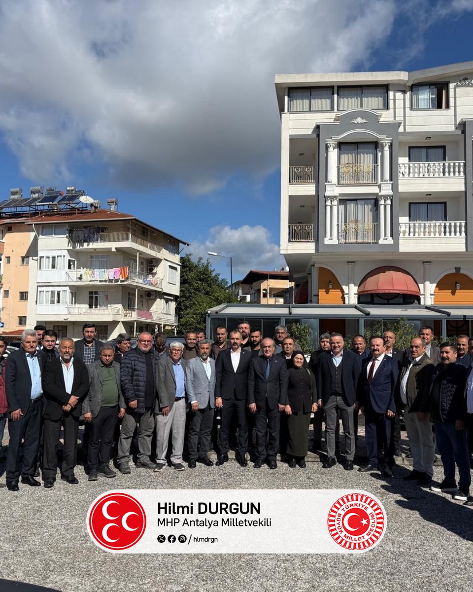 📍MANAVGAT 

MHP Manavgat İlçe Başkanlığımız ile;

İlçemizin doğu bölgesindeki kıymetli mahalle muhtarlarımızla bir araya gelerek, Terörsüz Türkiye hamlemizi ve mahallelerimizin meselelerini konuşarak, talepleri dinledik ve notlarımızı aldık. Dertleri derdimiz, tasaları