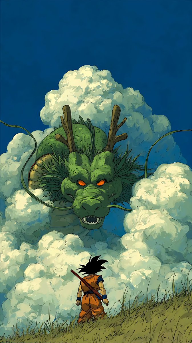 Goku and shenron | 4k