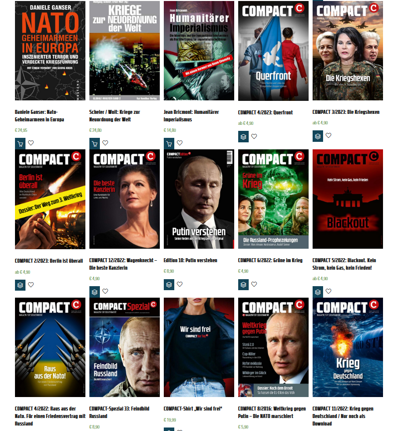 Tomio Okamura dal přímo ve sněmovně po roce znovu rozhovor německému krajně pravicovému médiu Compact, které mj. vydává oslavné medaile s Putinem, Sudety důsledně označuje za "bývalou německou východní oblast" a má samozřejmě blízko k AfD. Vlastenecká mediální politika jako řemen