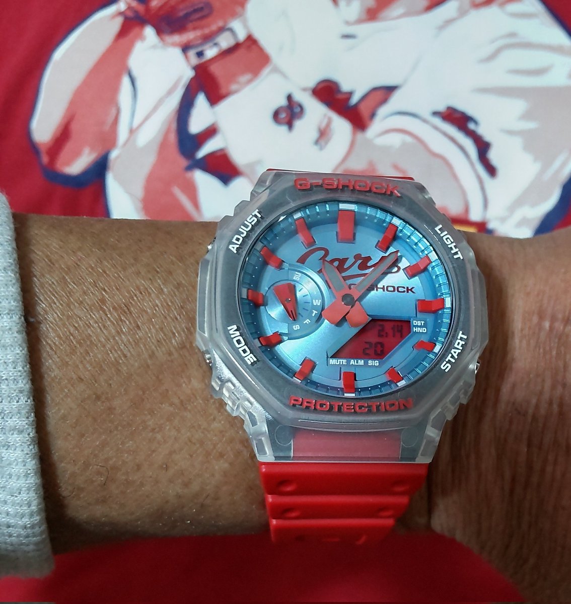 帰宅。カープG-SHOCK届いてた🎏✨ カッコぇぇなぁ😚 #カープ #carp