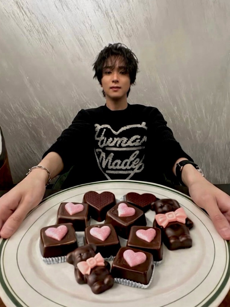 발렌타인데이라서 해찬이가 준비했대요,,